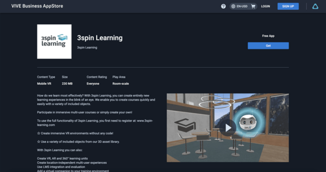 VIVE Store - 3spin Download
